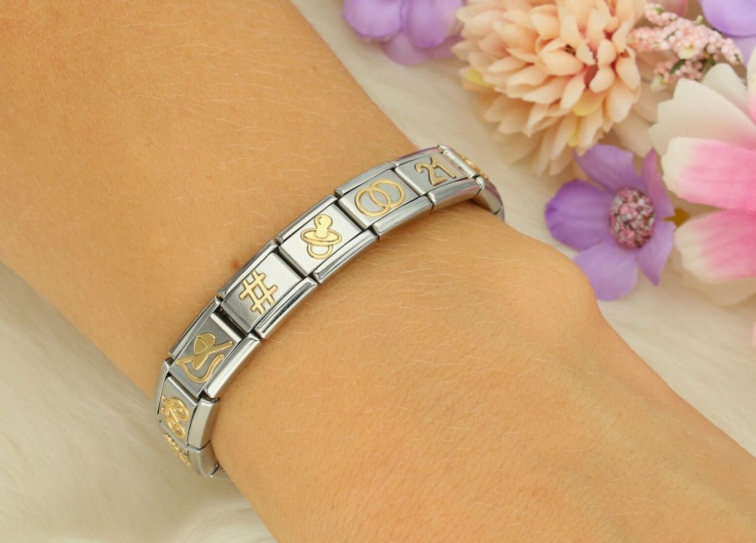 Nomination - Link 18K zawieszka złoto 'Smoczek' 030109 07 biżuteria nomination nomination zawieszki nomination baza.jpg